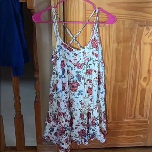 Floral thin strap dress